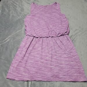 Half Moon Modern Movement Womens Medium Heathered Purple Elastic Sleeveless Mini